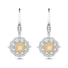 Thumbnail Image 0 of Previously Owned Diamond Earrings 1 5/8 ct tw Round/Cushion Two-Tone Gold