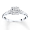 Thumbnail Image 1 of Previously Owned Diamond Promise Ring 1/6 ct tw Round 10K White Gold