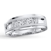 Thumbnail Image 0 of Previously Owned Men's Diamond Ring 1/2 ct tw Round-cut 10K White Gold