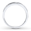 Thumbnail Image 1 of Previously Owned Men's Diamond Ring 1/2 ct tw Round-cut 10K White Gold