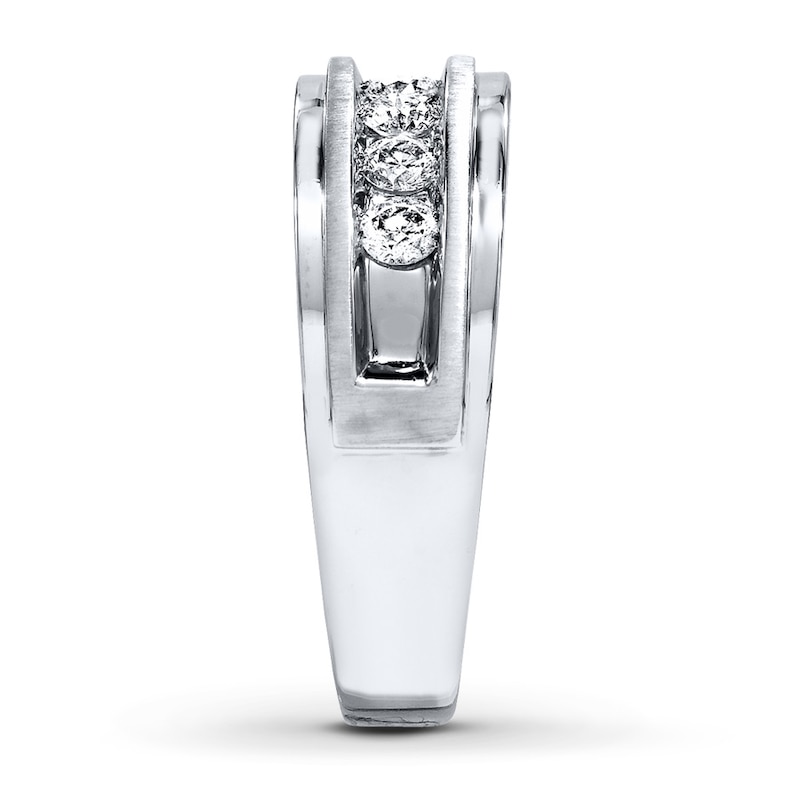 Previously Owned Men's Diamond Ring 1/2 ct tw Round-cut 10K White Gold