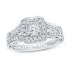 Thumbnail Image 1 of Previously Owned Vera Wang WISH 1ct tw Princess/Round Diamond 14K White Gold