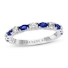 Thumbnail Image 0 of Previously Owned Vera Wang WISH Sapphire Band 1/4 ct tw Diamonds 14K White Gold