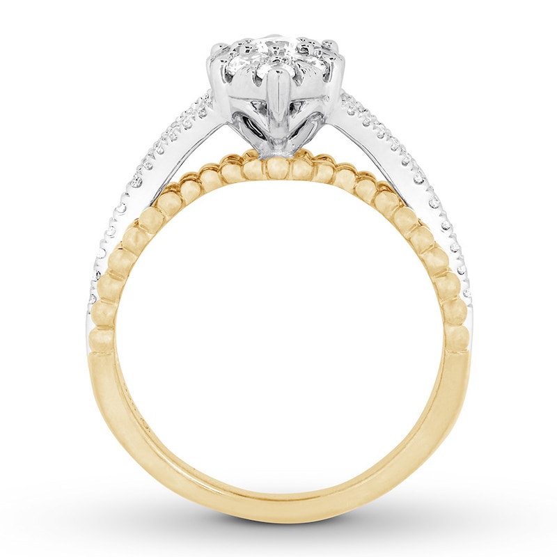 Previously Owned Diamond Ring 3/4 carat tw Round 14K Two-Tone Gold