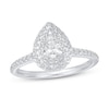 Thumbnail Image 0 of Previously Owned Diamond Engagement Ring 5/8 ct tw Pear-shaped/Round 14K White Gold