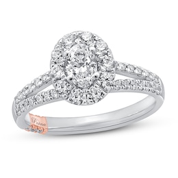 Previously Owned Pnina Tornai About Time Diamond Engagement Ring 1-1/8 ct tw Oval/Round 14K White Gold