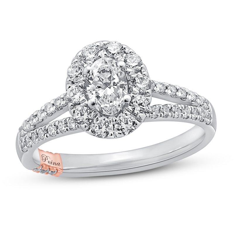 Main Image 1 of Previously Owned Pnina Tornai About Time Diamond Engagement Ring 1-1/8 ct tw Oval/Round 14K White Gold