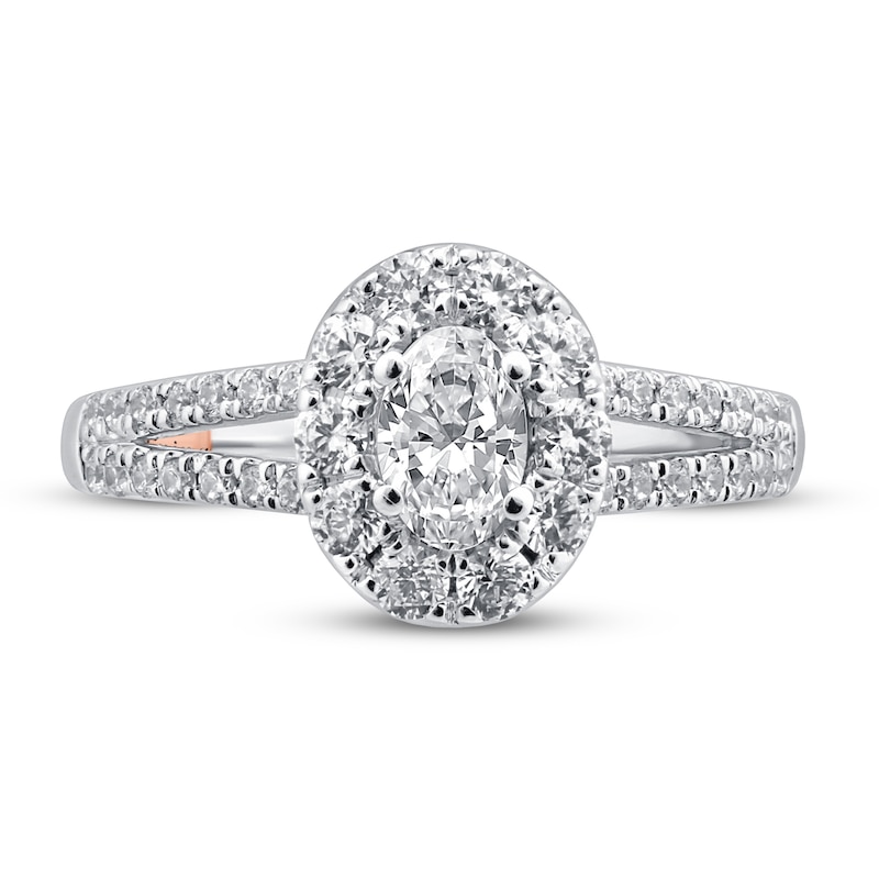 Main Image 3 of Previously Owned Pnina Tornai About Time Diamond Engagement Ring 1-1/8 ct tw Oval/Round 14K White Gold