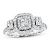 Thumbnail Image 1 of Previously Owned Diamond 3-Stone Ring 7/8 ct tw Princess/Round 14K White Gold