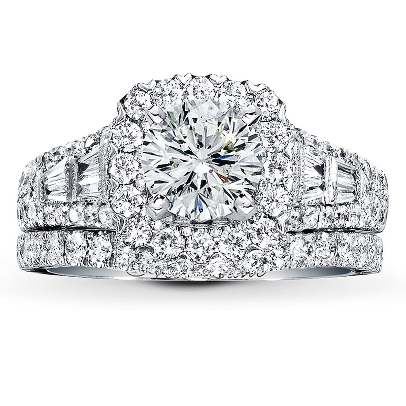 Main Image 3 of Previously Owned Neil Lane Bridal Setting 1-1/3 ct tw Diamonds 14K White Gold