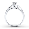 Thumbnail Image 2 of Previously Owned Diamond Ring Setting 1/8 ct tw Round-cut 14K White Gold