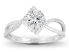 Thumbnail Image 3 of Previously Owned Diamond Ring Setting 1/8 ct tw Round-cut 14K White Gold