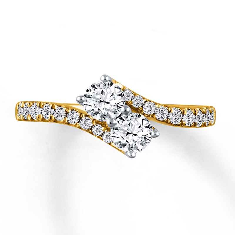 Previously Owned Ever Us Two-Stone Ring 1 ct tw Diamonds 14K Yellow Gold