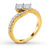 Thumbnail Image 1 of Previously Owned Ever Us Two-Stone Ring 1 ct tw Diamonds 14K Yellow Gold
