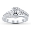 Thumbnail Image 1 of Previously Owned Diamond Ring Setting 5/8 ct tw Round-cut 14K White Gold