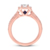 Thumbnail Image 2 of Previously Owned Vera Wang WISH Diamond Engagement Ring 1 ct tw Princess/Round 14K Rose Gold