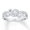 Thumbnail Image 0 of Previously Owned Diamond Ring 1/2 carat tw Round-cut 14K White Gold