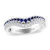 Thumbnail Image 1 of Previously Owned Vera Wang WISH Diamond/Sapphire Wedding Band 1/5 ct tw 14K White Gold