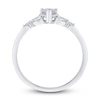 Thumbnail Image 3 of Diamond Engagement Ring 1/2 ct tw Pear-shaped/Round 14K White Gold