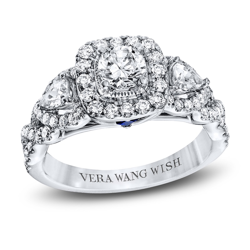 Main Image 1 of Previously Owned Vera Wang Wish Ring 1-3/8 ct tw Diamonds 14K White Gold