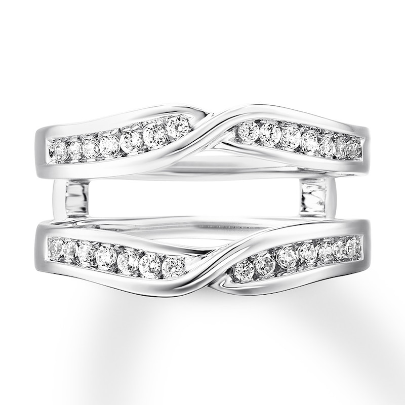 Main Image 1 of Previously Owned Diamond Enhancer Ring 1/3 carat tw Round-cut 14K White Gold