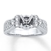 Thumbnail Image 0 of Previously Owned Diamond Ring Setting 1 carat tw Round 18K White Gold