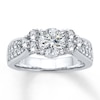 Thumbnail Image 2 of Previously Owned Diamond Ring Setting 1 carat tw Round 18K White Gold