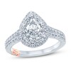 Thumbnail Image 1 of Previously Owned Pnina Tornai Can't Stop Loving You Diamond Engagement Ring 1-5/8 ct tw Pear-shaped/Marquise/Round 14K White Gold