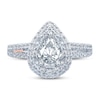 Thumbnail Image 3 of Previously Owned Pnina Tornai Can't Stop Loving You Diamond Engagement Ring 1-5/8 ct tw Pear-shaped/Marquise/Round 14K White Gold