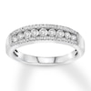 Thumbnail Image 1 of Previously Owned Diamond Anniversary Ring 1/2 ct tw Round 14K White Gold