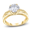 Thumbnail Image 1 of Diamond Solitaire Infinity Engagement Ring 3/4 ct tw Round 14K Yellow Gold (I2/I)