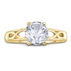 Thumbnail Image 3 of Diamond Solitaire Infinity Engagement Ring 3/4 ct tw Round 14K Yellow Gold (I2/I)