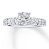 Thumbnail Image 3 of Previously Owned Diamond Ring Setting 3/4 carat tw Round Platinum