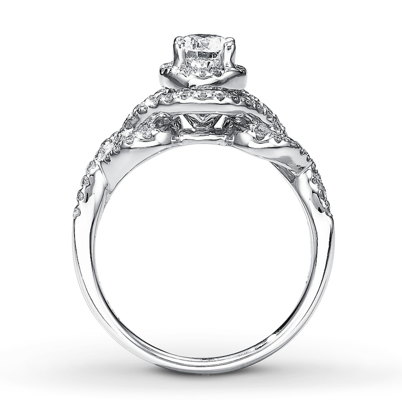 Main Image 2 of Previously Owned Diamond Engagement Ring 1 ct tw Round-cut 14K White Gold