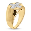 Thumbnail Image 2 of Previously Owned Men's Diamond Cross Ring 1/2 ct tw Round 10K Yellow Gold