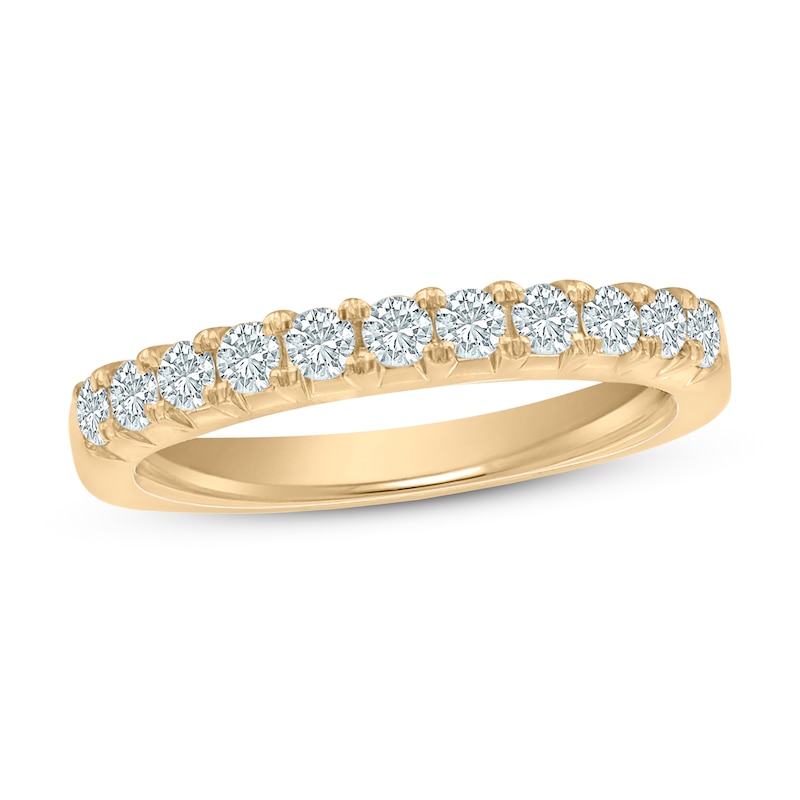 Main Image 1 of Previously Owned Diamond Anniversary Ring 1/2 ct tw Round 14K Yellow Gold