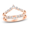 Thumbnail Image 0 of Diamond Chevron Enhancer Ring 1/2 ct tw Round 14K Rose Gold