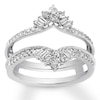 Thumbnail Image 0 of Previously Owned Diamond Enhancer Ring 1/2 ct tw Round/Baguette 14K White Gold