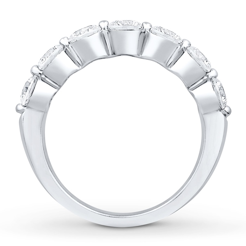 Main Image 2 of Previously Owned Diamond Anniversary Band 1-1/2 ct tw Round-cut 14K White Gold