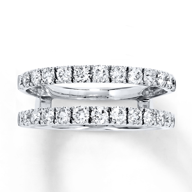 Main Image 1 of Previously Owned Diamond Enhancer Ring 1 carat tw Round-cut 14K White Gold