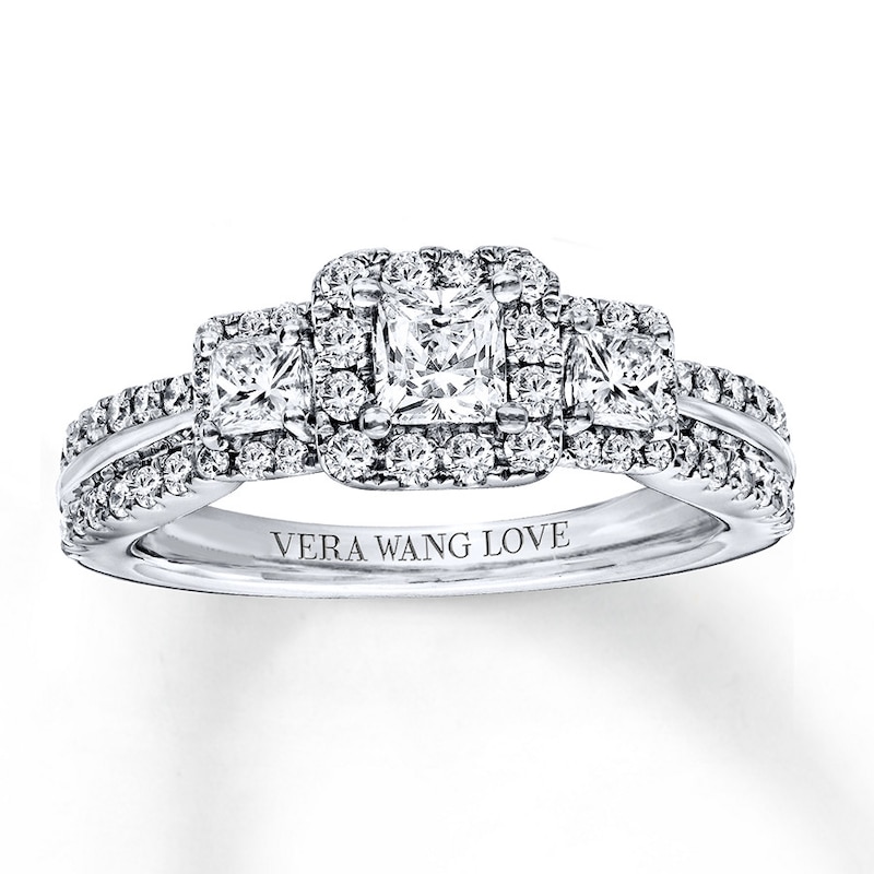 Previously Owned Vera Wang LOVE 1 Carat tw Diamonds 14K White Gold Ring