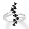 Thumbnail Image 0 of Previously Owned Black Diamond North-South Ring 1/2 carat tw 10K White Gold