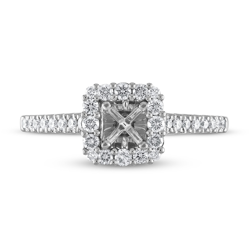 Main Image 3 of Previously Owned Vera Wang WISH Diamond Bridal Setting 3/4 ct tw 14K White Gold