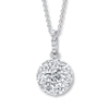 Thumbnail Image 1 of Previously Owned Diamond Necklace 2 ct tw Round 14K White Gold