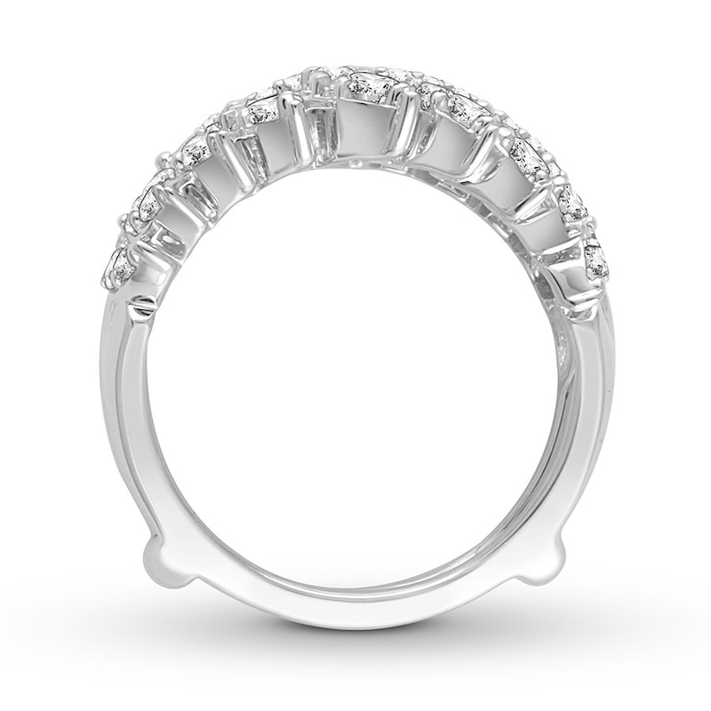 Main Image 3 of Previously Owned Diamond Enhancer Ring 1-1/4 ct tw Round-cut 14K White Gold