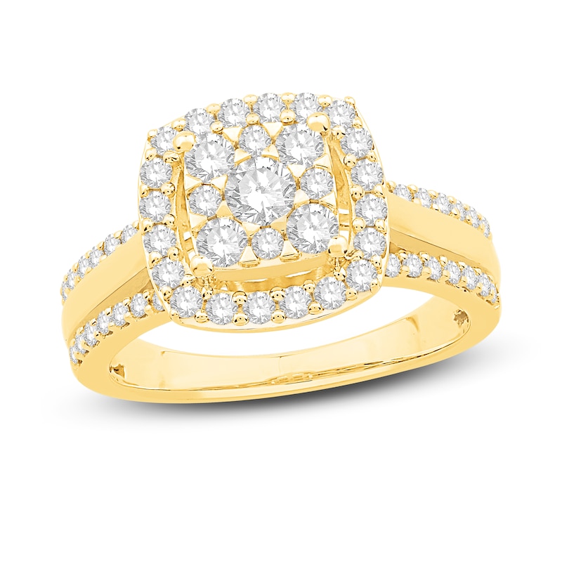 Main Image 1 of Previously Owned Diamond Ring 1 ct tw Round 14K Yellow Gold