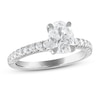 Thumbnail Image 1 of Previously Owned Royal Asscher Isla Diamond Engagement Ring 1-1/3 ct tw Round/Oval 14K White Gold