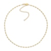 Thumbnail Image 0 of Diamond-Cut Solid Bead Chain Choker Necklace 14K Yellow Gold 13" Adj.