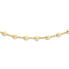 Thumbnail Image 1 of Diamond-Cut Solid Bead Chain Choker Necklace 14K Yellow Gold 13" Adj.