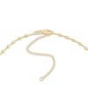 Thumbnail Image 2 of Diamond-Cut Solid Bead Chain Choker Necklace 14K Yellow Gold 13" Adj.